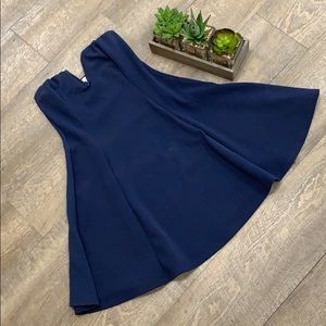 Charlotte Russe Navy Strapless Dress